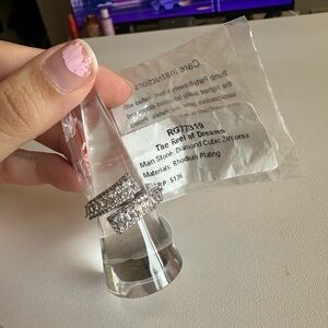 The Reel of Dreams Sparkling Silver Cubic Zirconia Hoop Earrings